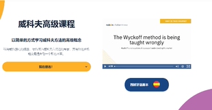 鲁本威科夫高级视频课程——国语版 wyckoff2.0作者出品