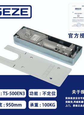 德国盖泽地弹簧TS 500EN3不定位玻璃门木门 一段调速原装实拍人气