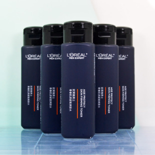 欧莱雅男士 补水清爽紧致淡纹支撑瓶 青春肌源紧致爽肤水50ml保湿