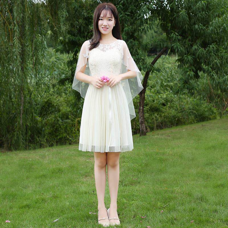 宴会小礼服2019新款显瘦晚礼服伴娘服双肩生日演出红毯晚装夏短款|ruв категории Женская одежда, Cвадебные платья, платье/вечернее платье - от Buy2taobao.com для оказания профессиональной услуги покупки агента Taobao