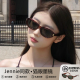 复古窄框猫眼豹纹墨镜女款 高级感海边防晒防紫外线太阳镜 2025新款