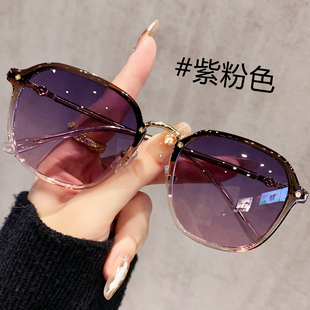 紫色墨镜女款 防紫外线开车 高级感近视可配带度数太阳眼镜2026新款