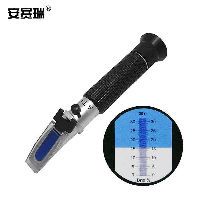 安赛瑞糖度计水果甜度测试仪蜂蜜计糖仪手持折光仪水果甜度计0-32