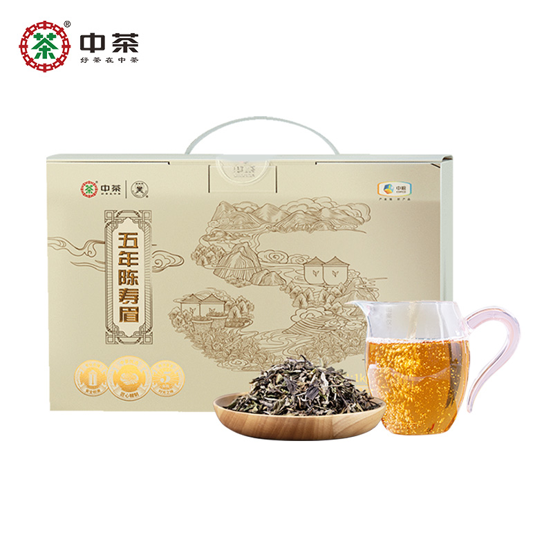 中茶福建白茶寿眉五年陈1kg