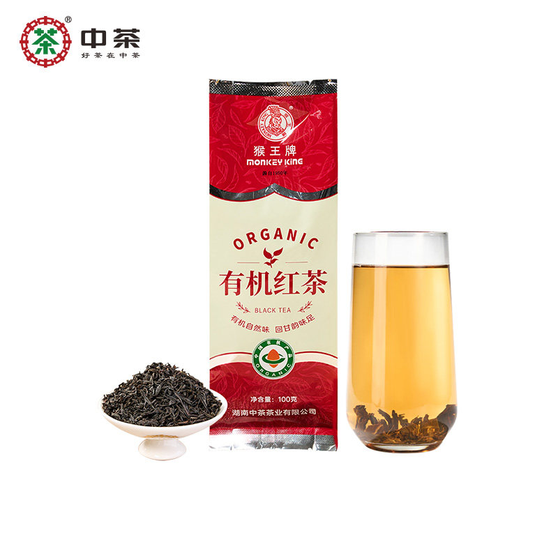 中茶茶叶 猴王牌红茶精选有机茶园有机红茶100g袋装散茶,茶,特色产区红茶,淘宝优惠券,粉丝福利购,淘宝优惠卷