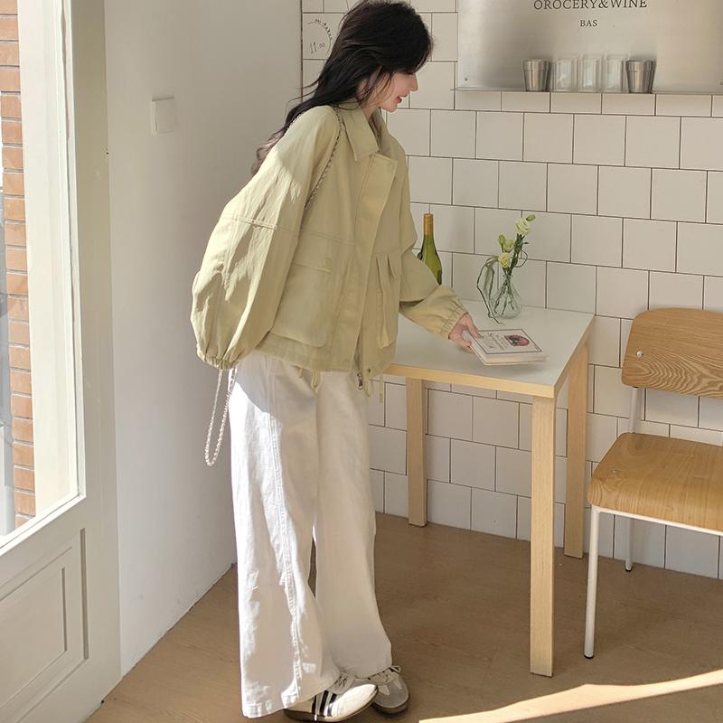 超好看短款皮衣外套女2025春季新款小个子韩系宽松减龄超火上衣潮,女装短外套,浙宝131