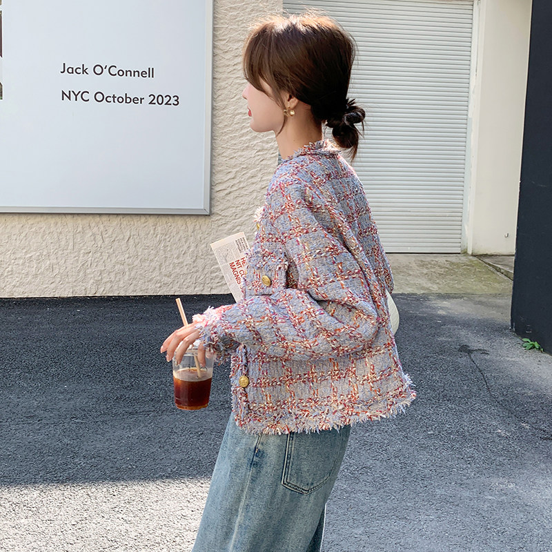 小香风外套女春季2025今年流行高级感超火独特漂亮小个子短款上衣,女装短外套,浙宝131