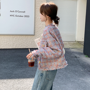 小香风外套女春季2025今年流行高级感超火独特漂亮小个子短款上衣图片