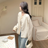 米白色国风亮片短外套女春季2025新款独特漂亮新中式上衣女小个子，女装短外套，象礼