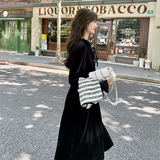 现货！丝绒马甲连衣裙两件套131-5067P145K198，女装连衣裙，浙宝131