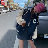 现货秋冬毛呢棒球服外套131-W9856p135K188，女装短外套，象礼