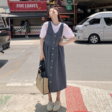 【现货】2024春夏季两件套牛仔连衣裙131-5932套装P145K198，女装连衣裙，浙宝131