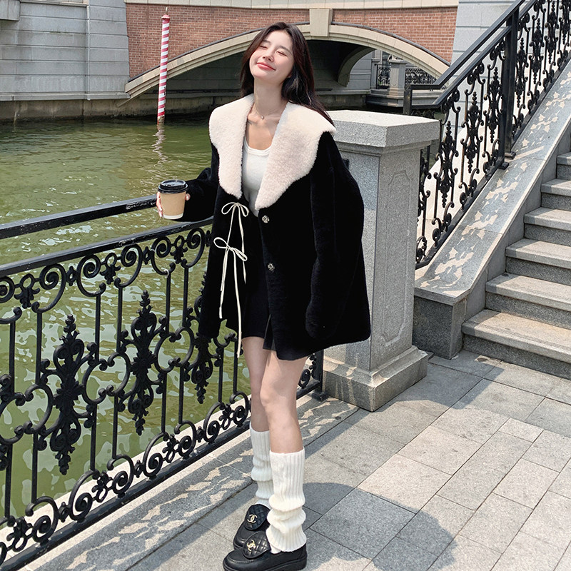 【新款】羊羔毛外套131-7085P225K328,女装毛呢外套,浙宝131