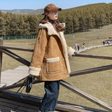 现货冬季加厚皮毛一体羊羔毛外套131-9675P185K268，女装皮草，浙宝131