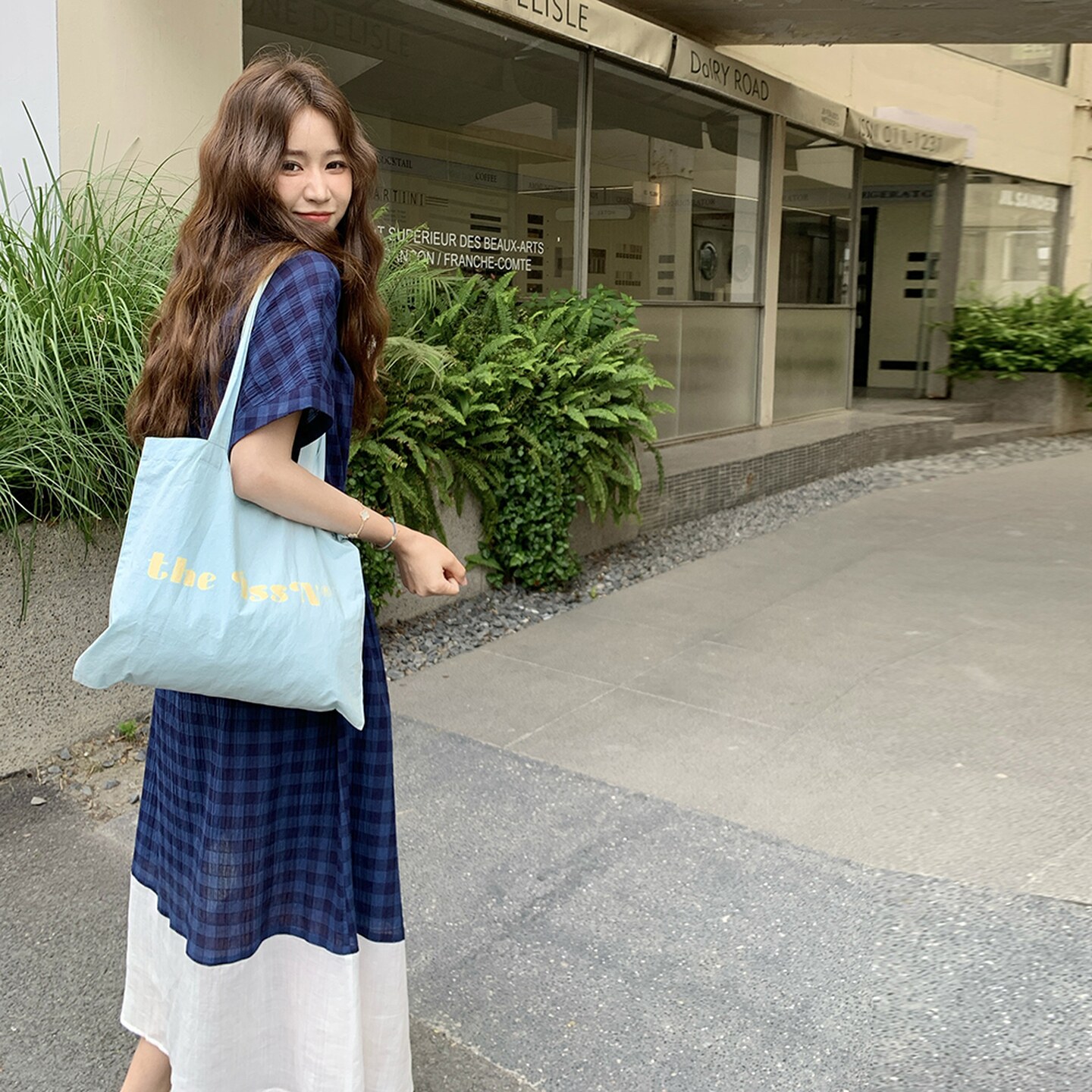【新款】拼接格子连衣裙131-7299P125K188,女装连衣裙,浙宝131