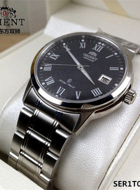 日本Orient/东方双狮手表 正品全自动机械情侣男表夜光SER1T002BO