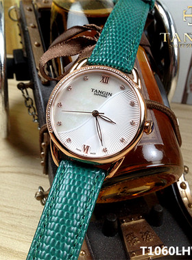 瑞士tangin天珺手表 女表正品石英表皮带T1060LHWDSA新品夜光1060