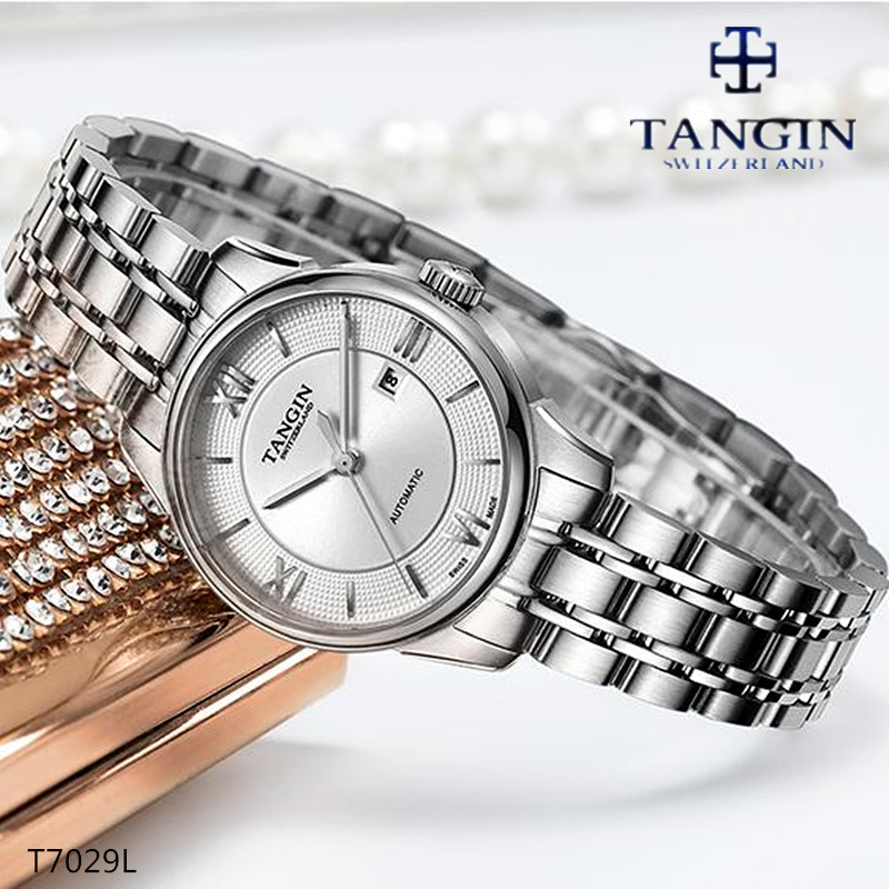 机械女表日历瑞士tangin
