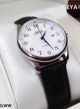 GEYA格雅手表 机械女表全自动恒爱系列G08260LWW情侣复古日历8260