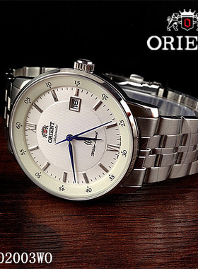 日本ORIENT东方双狮手表 男表日历正品自动机械表防水SER02003WO