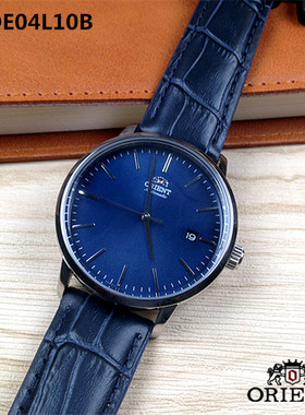 日本Orient/东方双狮手表 机械男表全自动蓝色透底皮带ACOE04L10B