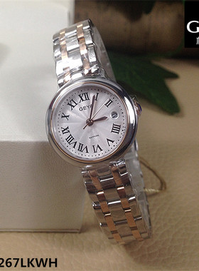 商场同款Geya/格雅手表 石英女表时尚日历G06267LKWH罗马刻度6267