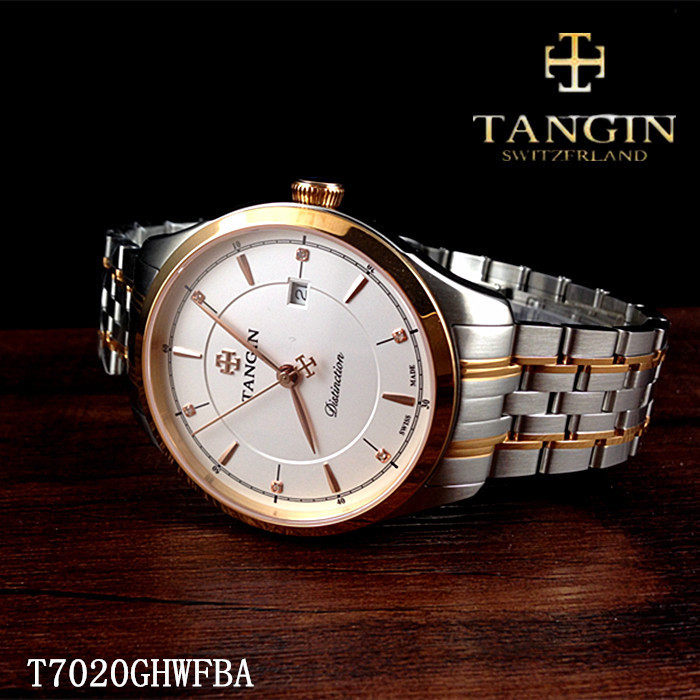 天珺tangin防水日历石英表