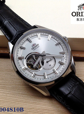 日本Orient/东方双狮手表 机械男表全自动镂空皮带夜光AR0004S10B