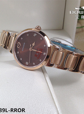 新款BOWDOR/宝舵手表 女表石英表小表盘专柜同款钢带蓝宝石99089