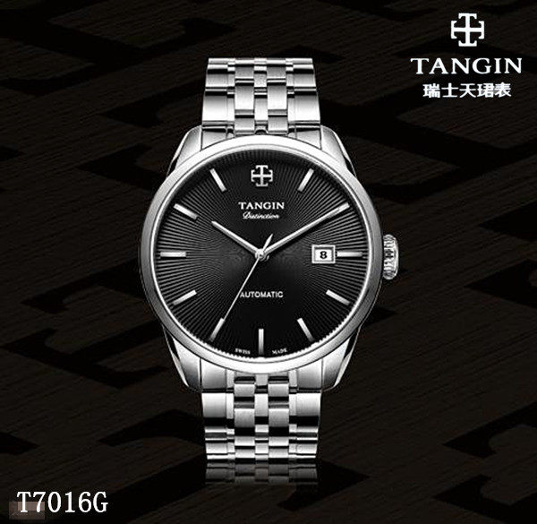 全自动机械表瑞士男表tangin