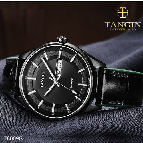 男表手表双日历石英表tangin