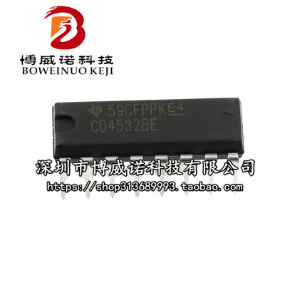 CD4532BE 原装进口 DIP-16 编码器 逻辑IC 全新CD4532