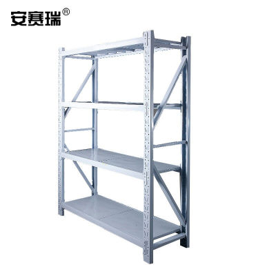 安赛瑞钢制四层仓储货架白色150*40*200cm100kg/层13317