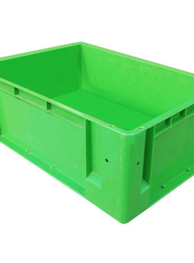 兰诗（LAUTEE）3#A物流箱塑料加厚加高周转收纳箱绿色480*380*155