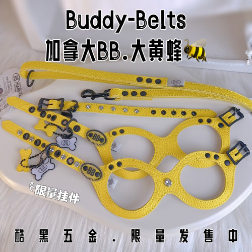 加拿大bb酷黑大黄蜂真皮胸背