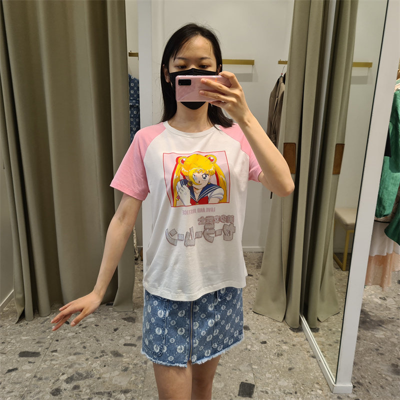 美少女战士系列拼色上衣女