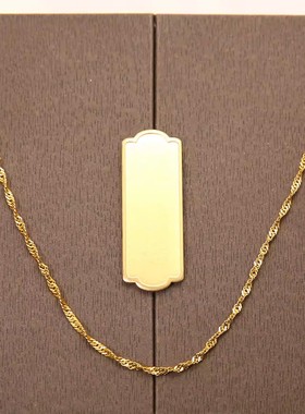 金店同款钛钢不褪色麻花锁骨链