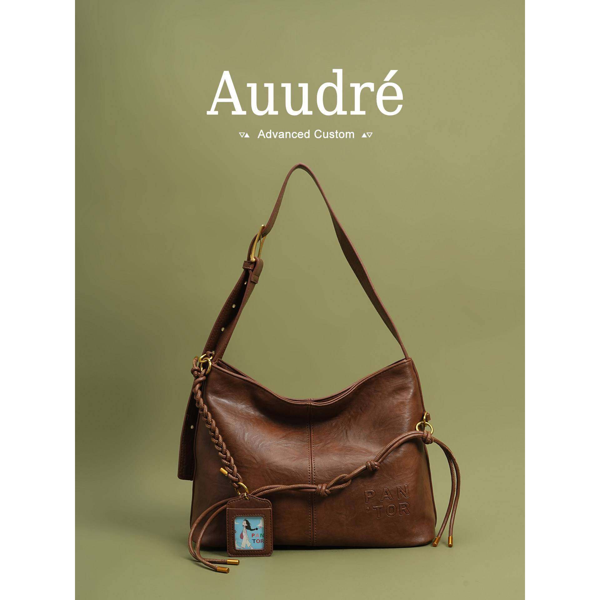 天锚国际简约休闲覆古单肩腋下包包女式2026新款秋冬通勤斜挎水桶,箱包皮具/热销女包/男包,腋下包,淘宝优惠券,粉丝福利购,淘宝优惠卷