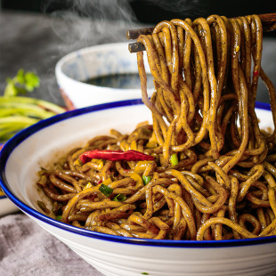 黑芝麻酱武汉热干面湖北特色小吃干碱面带调料包 任选10件 79元