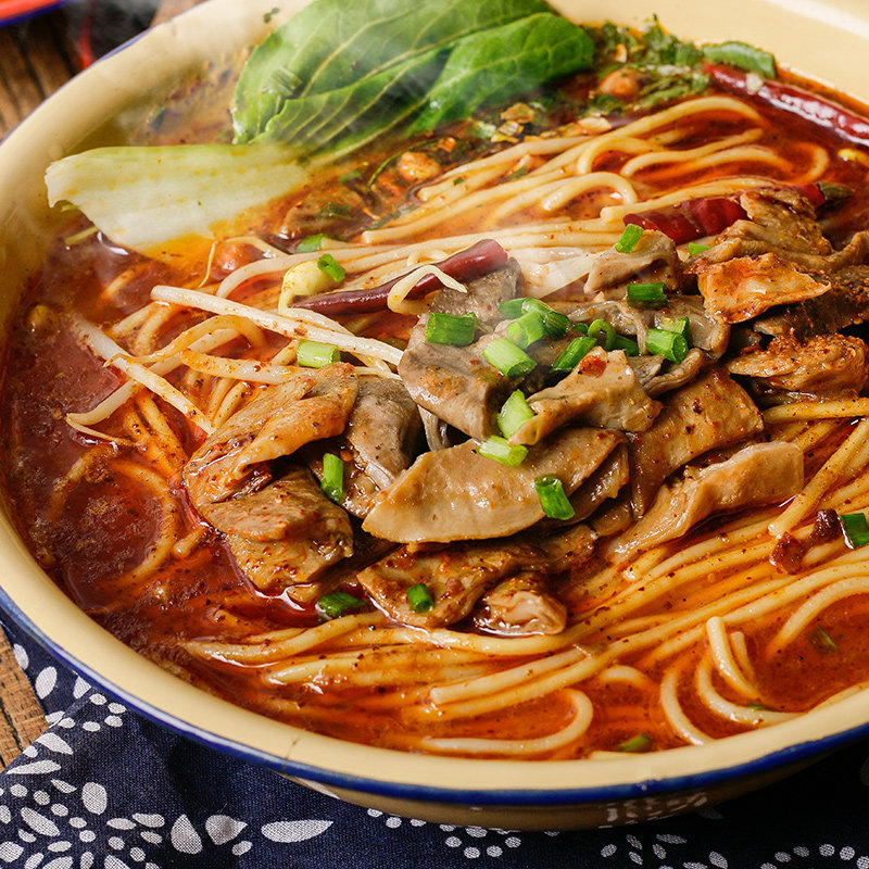 面厨娘襄阳牛杂面襄阳特产汤碱面含牛油包带调料香辣臊子面碱水面