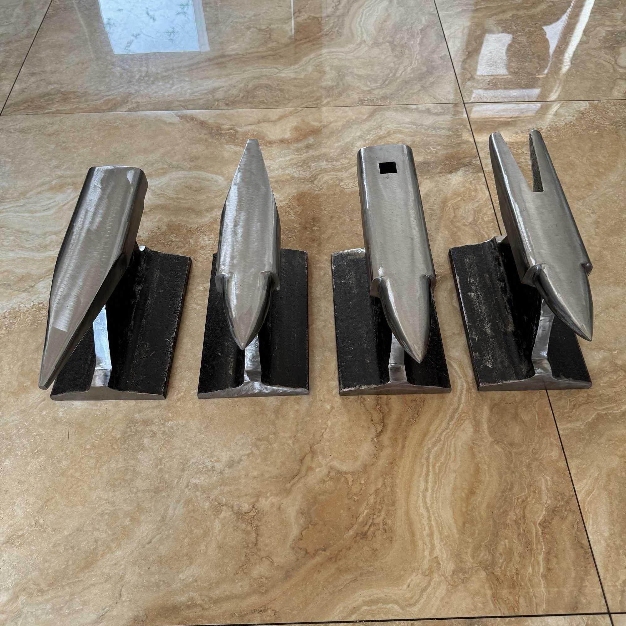 轨道钢材质钢砧手工铁砧子铁墩子硬度高打金银砧子家用铁轨砧子