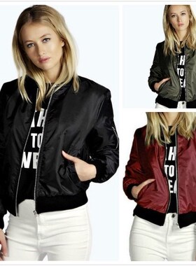 2018妇女的外套Autumn Women Thin Jacket Tops Bomber coat