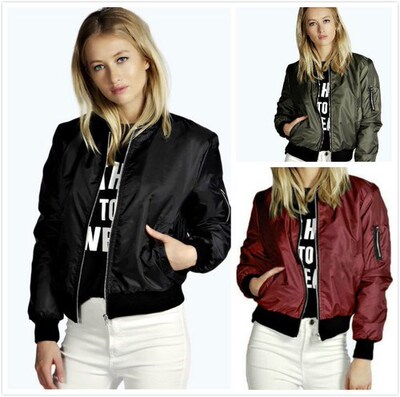 2018妇女的外套Autumn Women Thin Jacket Tops Bomber coat
