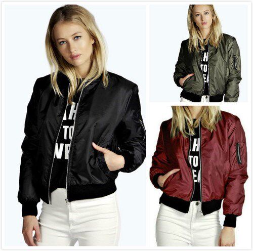 2018妇女的外套Autumn Women Thin Jacket Tops Bomber coat