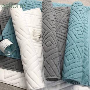 Cotton thickened bath mat floor Luxury Absorbent jacquard