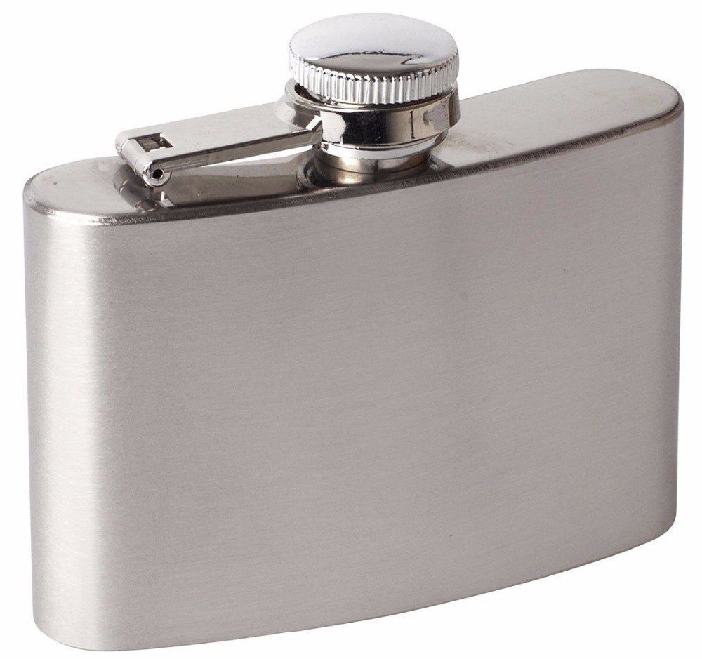 Stainless Steel Hip Liquor Whiskey Alcohol Bottle Flask Cap