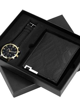 Wristwatch wallet cufflink ballpoint pen Gifts Set for men