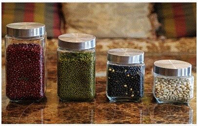 Container packing bottle sugar glass canister household ki