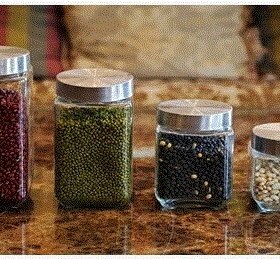 Container packing bottle sugar glass canister household ki