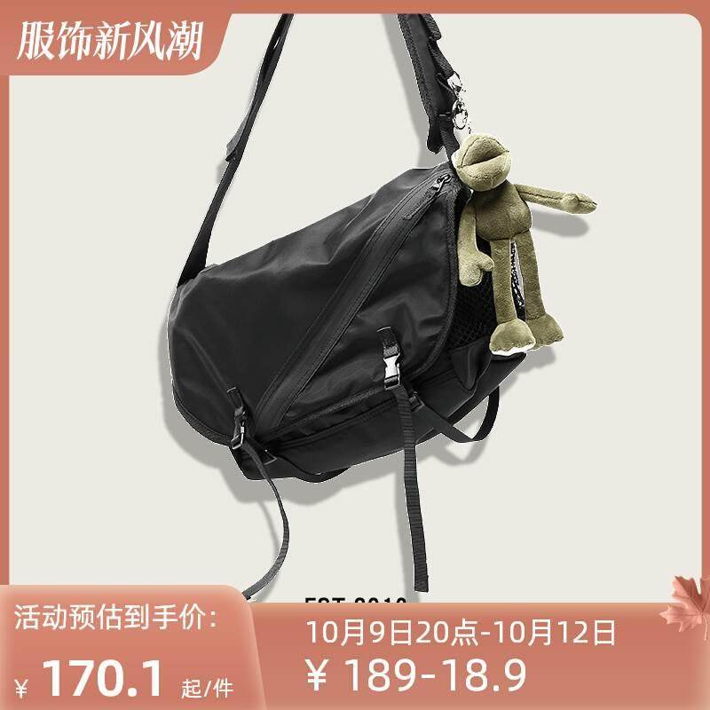 CHAOFANJI 日系潮牌斜挎包男女中性款单肩包学生工装包背包防水